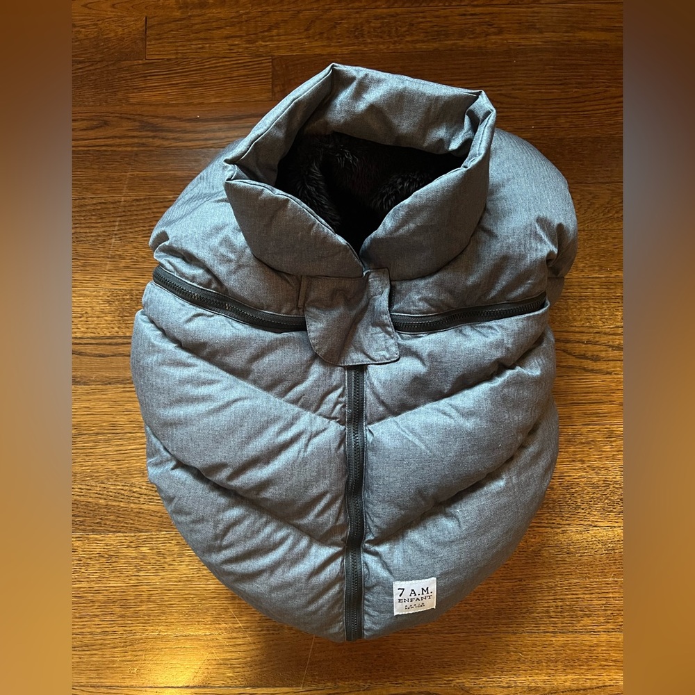 7AM Enfant Car Seat Covers - Cocoon Baby Cover- Dark Gray